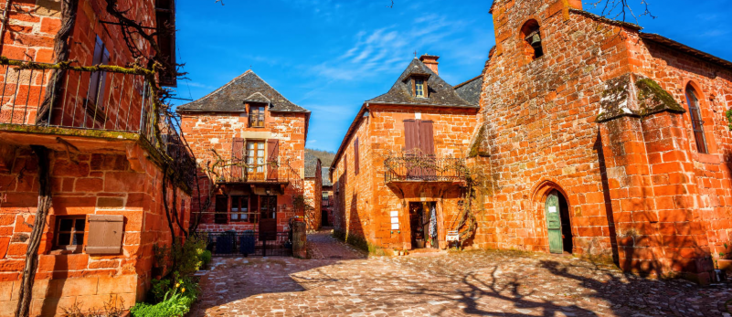 Village de Collonges-la-Rouge (département de la Corrèze)