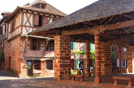 Village de Collonges-la-Rouge (département de la Corrèze)