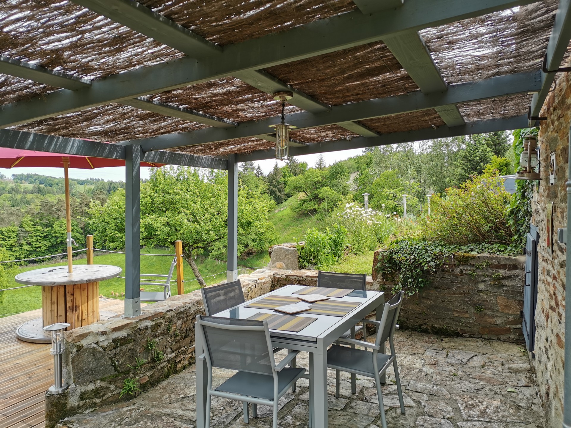 Vue terrasse déjeuner